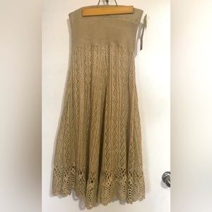 NWT Lapis crochet fit/ flare skirt.